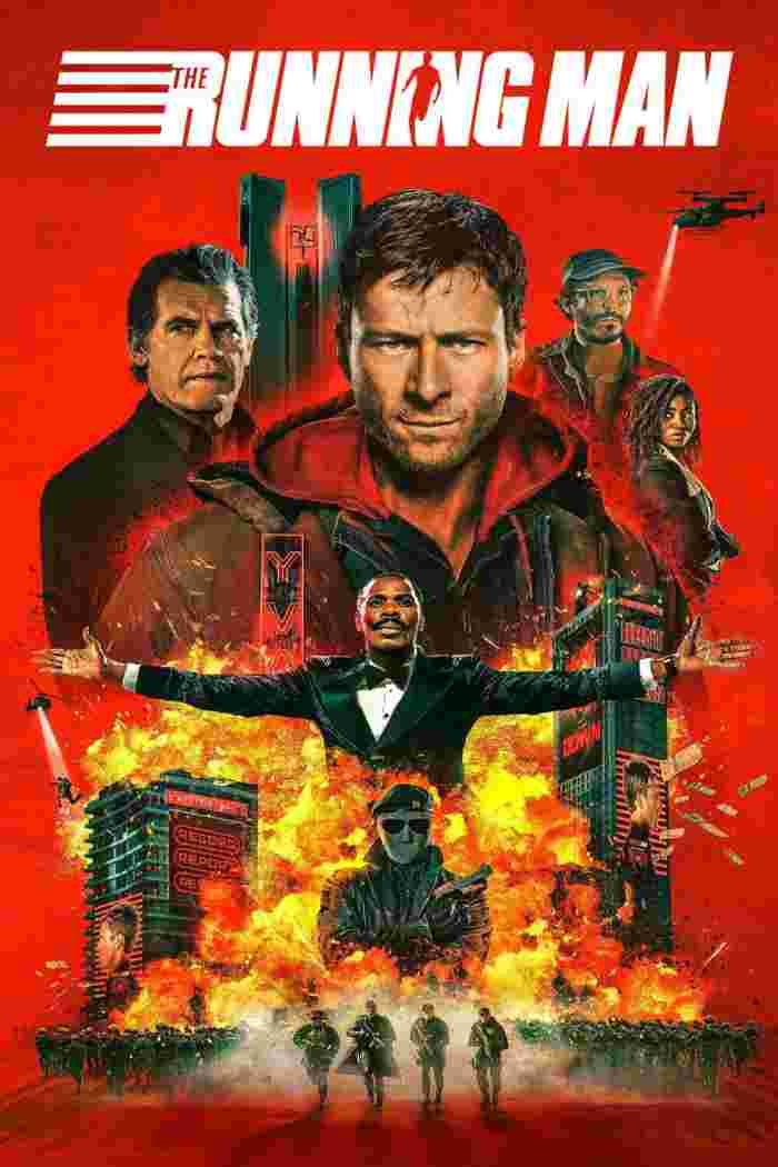 Free Moviesflix The Running Man (2025) (Hindi + English) Dual Audio Hollywood Movie BluRay HD ESub